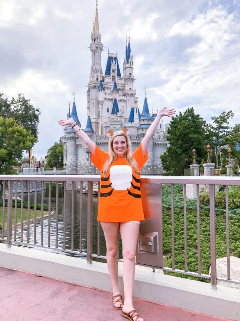 girl in a tiger shirt